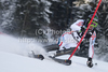 Steve Missillier (FRA) attacks a control gate while competing in the slalom race part of  Audi FIS World Cup races in Kitzbuhel Austria.
