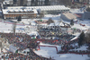  A general view of the finish area for the slalom race part of  Audi FIS World Cup races in Kitzbuhel Austria.
