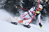 Manfred Pranger (AUT) attacks a control gate while competing in the slalom race part of  Audi FIS World Cup races in Kitzbuhel Austria.
