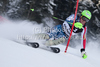 Ted Ligety (USA) attacks a control gate while competing in the slalom race part of  Audi FIS World Cup races in Kitzbuhel Austria.
