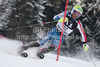 Bode Miller (USA) attacks a control gate while competing in the slalom race part of  Audi FIS World Cup races in Kitzbuhel Austria.
