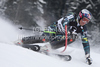 Aksel-Lund Svindal (NOR) attacks a control gate while competing in the slalom race part of  Audi FIS World Cup races in Kitzbuhel Austria.
