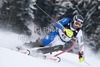 Patrick Thaler (ITA) attacks a control gate while competing in the slalom race part of  Audi FIS World Cup races in Kitzbuhel Austria.
