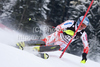 Kalle Palander (FIN) attacks a control gate while competing in the slalom race part of  Audi FIS World Cup races in Kitzbuhel Austria.
