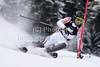 Alexis Pinturault (FRA) attacks a control gate while competing in the slalom race part of  Audi FIS World Cup races in Kitzbuhel Austria.
