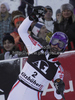 Jean-Baptiste Grange (FRA) reacts in the finish area of  the slalom race part of  Audi FIS Alpine Skiing World Cup races in Kitzbuhel Austria. The race was won by Jean-Baptiste Grange (FRA).
