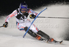 Jean-Baptiste Grange of France skiing in first run of Men slalom race of Audi FIS alpine skiing World Cup in Schladming, Austria. Traditional Night slalom race of Men Audi FIS Alpine skiing World Cup 2010-11, was held on Tuesday, 25th of January 2011, in Schladming, Austria.
