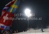 Mattias Hargin of Sweden skiing in first run of Men slalom race of Audi FIS alpine skiing World Cup in Schladming, Austria. Traditional Night slalom race of Men Audi FIS Alpine skiing World Cup 2010-11, was held on Tuesday, 25th of January 2011, in Schladming, Austria.

