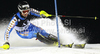 Markus Larsson of Sweden skiing in first run of Men slalom race of Audi FIS alpine skiing World Cup in Schladming, Austria. Traditional Night slalom race of Men Audi FIS Alpine skiing World Cup 2010-11, was held on Tuesday, 25th of January 2011, in Schladming, Austria.
