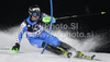 Jens Byggmark of Sweden skiing in first run of Men slalom race of Audi FIS alpine skiing World Cup in Schladming, Austria. Traditional Night slalom race of Men Audi FIS Alpine skiing World Cup 2010-11, was held on Tuesday, 25th of January 2011, in Schladming, Austria.
