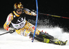 Trevor White of Canada skiing in first run of Men slalom race of Audi FIS alpine skiing World Cup in Schladming, Austria. Traditional Night slalom race of Men Audi FIS Alpine skiing World Cup 2010-11, was held on Tuesday, 25th of January 2011, in Schladming, Austria.
