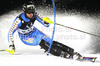 Anton Lahdenperae of Sweden skiing in first run of Men slalom race of Audi FIS alpine skiing World Cup in Schladming, Austria. Traditional Night slalom race of Men Audi FIS Alpine skiing World Cup 2010-11, was held on Tuesday, 25th of January 2011, in Schladming, Austria.
