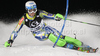Matic Skube of Slovenia skiing in first run of Men slalom race of Audi FIS alpine skiing World Cup in Schladming, Austria. Traditional Night slalom race of Men Audi FIS Alpine skiing World Cup 2010-11, was held on Tuesday, 25th of January 2011, in Schladming, Austria.
