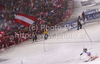 Manfred Pranger of Austria skiing in second run of Men slalom race of Audi FIS alpine skiing World Cup in Schladming, Austria. Traditional Night slalom race of Men Audi FIS Alpine skiing World Cup 2010-11, was held on Tuesday, 25th of January 2011, in Schladming, Austria.
