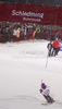 Winner Jean-Baptiste Grange of France skiing in second run of Men slalom race of Audi FIS alpine skiing World Cup in Schladming, Austria. Traditional Night slalom race of Men Audi FIS Alpine skiing World Cup 2010-11, was held on Tuesday, 25th of January 2011, in Schladming, Austria.

