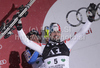 Winner Jean-Baptiste Grange of France celebrates his medal won in Men slalom race of Audi FIS alpine skiing World Cup in Schladming, Austria. Traditional Night slalom race of Men Audi FIS Alpine skiing World Cup 2010-11, was held on Tuesday, 25th of January 2011, in Schladming, Austria.
