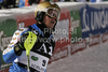 Third placed Mattias Hargin of Sweden reacts in finish of second run of Men slalom race of Audi FIS alpine skiing World Cup in Schladming, Austria. Traditional Night slalom race of Men Audi FIS Alpine skiing World Cup 2010-11, was held on Tuesday, 25th of January 2011, in Schladming, Austria.
