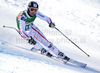 Winner Hannes Reichelt of Austria skiing in Men Super-G race of Audi FIS alpine skiing World Cup in Hinterstoder, Austria. Super-G race of Men Audi FIS Alpine skiing World Cup 2010-11, was held on Saturday, 5th of February 2011, in Hinterstoder, Austria.
