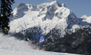 Andreas Romar of Finland skiing in Men Super-G race of Audi FIS alpine skiing World Cup in Hinterstoder, Austria. Super-G race of Men Audi FIS Alpine skiing World Cup 2010-11, was held on Saturday, 5th of February 2011, in Hinterstoder, Austria.
