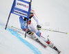 Carlo Janka of Switzerland skiing during first run of Men Giant slalom race of Audi FIS alpine skiing World Cup in Hinterstoder, Austria. Giant slalom race of Men Audi FIS Alpine skiing World Cup 2010-11, was held on Sunday, 6th of February 2011, in Hinterstoder, Austria.
