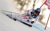 Benjamin Raich of Austria skiing during first run of Men Giant slalom race of Audi FIS alpine skiing World Cup in Hinterstoder, Austria. Giant slalom race of Men Audi FIS Alpine skiing World Cup 2010-11, was held on Sunday, 6th of February 2011, in Hinterstoder, Austria.
