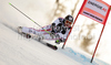 Hannes Reichelt of Austria skiing during first run of Men Giant slalom race of Audi FIS alpine skiing World Cup in Hinterstoder, Austria. Giant slalom race of Men Audi FIS Alpine skiing World Cup 2010-11, was held on Sunday, 6th of February 2011, in Hinterstoder, Austria.
