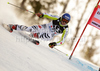 Felix Neureuther of Germany skiing during first run of Men Giant slalom race of Audi FIS alpine skiing World Cup in Hinterstoder, Austria. Giant slalom race of Men Audi FIS Alpine skiing World Cup 2010-11, was held on Sunday, 6th of February 2011, in Hinterstoder, Austria.

