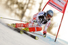 Kalle Palander of Finland skiing during first run of Men Giant slalom race of Audi FIS alpine skiing World Cup in Hinterstoder, Austria. Giant slalom race of Men Audi FIS Alpine skiing World Cup 2010-11, was held on Sunday, 6th of February 2011, in Hinterstoder, Austria.
