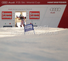 Marcus Sandell of Finland at start of first run of Men Giant slalom race of Audi FIS alpine skiing World Cup in Hinterstoder, Austria. Giant slalom race of Men Audi FIS Alpine skiing World Cup 2010-11, was held on Sunday, 6th of February 2011, in Hinterstoder, Austria.
