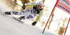 Fritz Dopfer of Germany skiing during first run of Men Giant slalom race of Audi FIS alpine skiing World Cup in Hinterstoder, Austria. Giant slalom race of Men Audi FIS Alpine skiing World Cup 2010-11, was held on Sunday, 6th of February 2011, in Hinterstoder, Austria.
