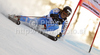 Jon Olsson of Sweden skiing during first run of Men Giant slalom race of Audi FIS alpine skiing World Cup in Hinterstoder, Austria. Giant slalom race of Men Audi FIS Alpine skiing World Cup 2010-11, was held on Sunday, 6th of February 2011, in Hinterstoder, Austria.
