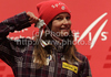 Second placed Julia Mancuso of USA at the medal ceremony of the ladies Super G race of FIS Alpine World Ski Championships in Garmisch Partenkirchen, Germany. The ladies Super G race of FIS Alpine World Ski Championships was held on Tuesday, 8th of February 2011 on course Kandahar1 at Garmisch Partenkirchen, Germany. 
