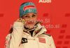 Winner Elisabeth Goergl of Austria at the medal ceremony of the ladies Super G race of FIS Alpine World Ski Championships in Garmisch Partenkirchen, Germany. The ladies Super G race of FIS Alpine World Ski Championships was held on Tuesday, 8th of February 2011 on course Kandahar1 at Garmisch Partenkirchen, Germany. 
