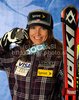 Second placed Julia Mancuso of USA celebrates her silver medal won in Super G race of FIS Alpine World Ski Championships in Garmisch Partenkirchen, Germany. The ladies Super G race of FIS Alpine World Ski Championships was held on Tuesday, 8th of February 2011 on course Kandahar1 at Garmisch Partenkirchen, Germany. 
