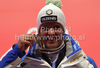 Winner Christof Innerhofer of Italy celebrates his medal won in Women Super-G race of FIS alpine skiing World Championships in Garmisch-Partenkirchen, Germany. Super-G race of Women Super-G race of FIS alpine skiing World Championships, was held on Tuesday, 8th of February 2011, in Garmisch-Partenkirchen, Germany.

