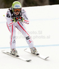 Anna Fenninger of Austria skiing in downhill part of Women super combined race of FIS alpine skiing World Championships in Garmisch-Partenkirchen, Germany. Super combined race of Women FIS alpine skiing World Championships, was held on Friday, 11th of February 2011, in Garmisch-Partenkirchen, Germany.
