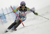 Second placed Tina Maze of Slovenia skiing in slalom part of Women super combined race of FIS alpine skiing World Championships in Garmisch-Partenkirchen, Germany. Super combined race of Women FIS alpine skiing World Championships, was held on Friday, 11th of February 2011, in Garmisch-Partenkirchen, Germany.

