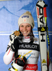 Winner Anna Fenninger of Austria celebrates her medal won in Women super combined race of FIS alpine skiing World Championships in Garmisch-Partenkirchen, Germany. Super combined race of Women FIS alpine skiing World Championships, was held on Friday, 11th of February 2011, in Garmisch-Partenkirchen, Germany.
