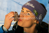 Second placed Tina Maze of Slovenia celebrates her medal won in Women super combined race of FIS alpine skiing World Championships in Garmisch-Partenkirchen, Germany. Super combined race of Women FIS alpine skiing World Championships, was held on Friday, 11th of February 2011, in Garmisch-Partenkirchen, Germany.
