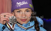 Second placed Tina Maze of Slovenia celebrates her medal won in Women super combined race of FIS alpine skiing World Championships in Garmisch-Partenkirchen, Germany. Super combined race of Women FIS alpine skiing World Championships, was held on Friday, 11th of February 2011, in Garmisch-Partenkirchen, Germany.
