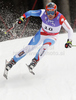 Second placed Didier Cuche of Switzerland skiing in men downhill race of FIS alpine skiing World Championships in Garmisch-Partenkirchen, Germany. Men downhill race of FIS alpine skiing World Championships, was held on Saturday, 12th of February 2011, in Garmisch-Partenkirchen, Germany.
