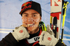 Winner Erik Guay of Canada celebrates his medal won in Men downhill race of FIS alpine skiing World Championships in Garmisch-Partenkirchen, Germany. Men downhill race of FIS alpine skiing World Championships, was held on Saturday, 12th of February 2011, in Garmisch-Partenkirchen, Germany.
