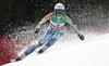 Marusa Ferk of Slovenia skiing in women downhill race of FIS alpine skiing World Championships in Garmisch-Partenkirchen, Germany. Women downhill race of FIS alpine skiing World Championships, was held on Sunday, 13th of February 2011, in Garmisch-Partenkirchen, Germany.
