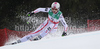Ninth placed Andrea Fischbacher of Austria skiing in women downhill race of FIS alpine skiing World Championships in Garmisch-Partenkirchen, Germany. Women downhill race of FIS alpine skiing World Championships, was held on Sunday, 13th of February 2011, in Garmisch-Partenkirchen, Germany.
