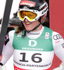 Winner Elisabeth Goergl of Austria reacts in finish of women downhill race of FIS alpine skiing World Championships in Garmisch-Partenkirchen, Germany. Women downhill race of FIS alpine skiing World Championships, was held on Sunday, 13th of February 2011, in Garmisch-Partenkirchen, Germany.
