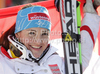 Winner Elisabeth Goergl of Austria celebrates her medal won in women downhill race of FIS alpine skiing World Championships in Garmisch-Partenkirchen, Germany. Women downhill race of FIS alpine skiing World Championships, was held on Sunday, 13th of February 2011, in Garmisch-Partenkirchen, Germany.
