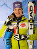 Third placed Maria Riesch of Germany celebrates her medal won in women downhill race of FIS alpine skiing World Championships in Garmisch-Partenkirchen, Germany. Women downhill race of FIS alpine skiing World Championships, was held on Sunday, 13th of February 2011, in Garmisch-Partenkirchen, Germany.
