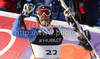 Second placed Christof Innerhofer of Italy reacts in finish of slalom of men super combined race of FIS alpine skiing World Championships in Garmisch-Partenkirchen, Germany. Men super combined race of FIS alpine skiing World Championships, was held on Monday, 14th of February 2011, in Garmisch-Partenkirchen, Germany.
