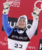Second placed Christof Innerhofer of Italy celebrates his medal won in men super combined race of FIS alpine skiing World Championships in Garmisch-Partenkirchen, Germany. Men super combined race of FIS alpine skiing World Championships, was held on Monday, 14th of February 2011, in Garmisch-Partenkirchen, Germany.
