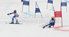 Maria Pietilae-Holmer of Sweden and Johanna Schnarf of Italy skiing in team race of FIS alpine skiing World Championships in Garmisch-Partenkirchen, Germany. Team race of FIS alpine skiing World Championships, was held on Wednesday, 16th of February 2011, in Garmisch-Partenkirchen, Germany.
